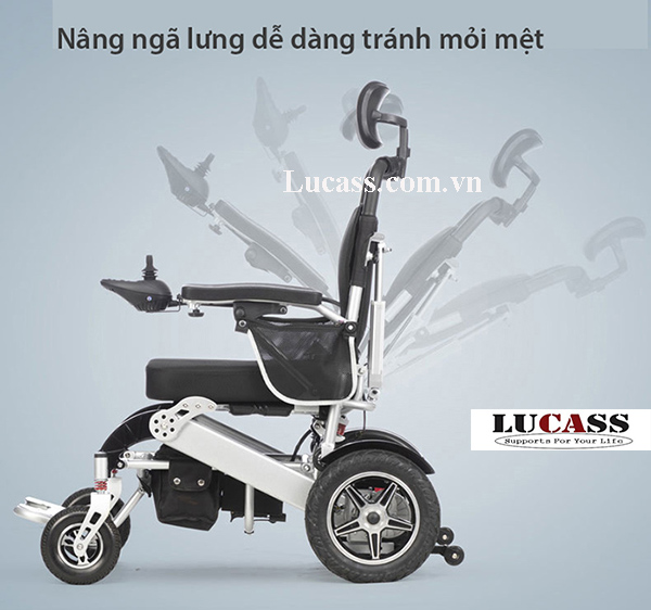 chế độ ngã lưng Xe Lăn Điện Thông Minh NKL-04